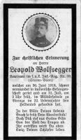 Leutnant Wolfsegger Leopold